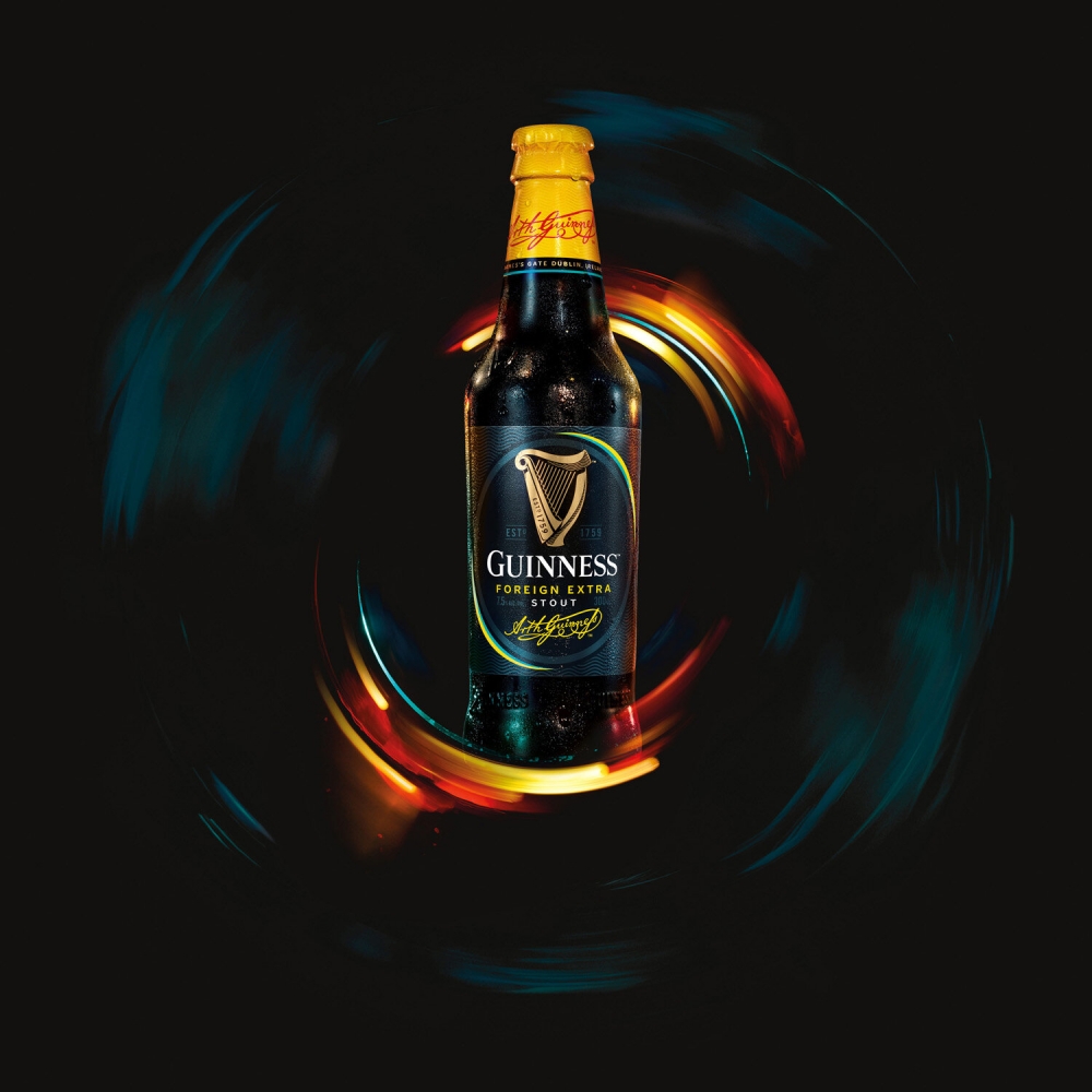 Guinness-foreign-extra-stout-bottle-lights Dominic Davies - Photography - London
