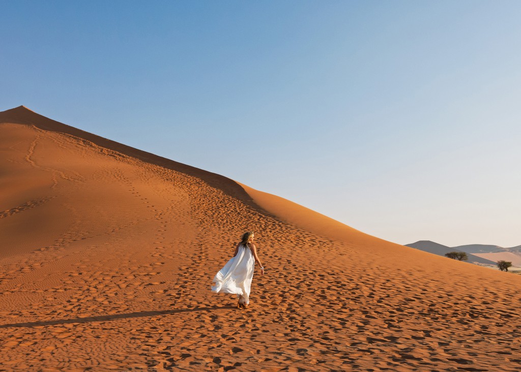 Travelserie in Namibia for Glamour SA about filmmaker Marcia Kimpton by Chantal