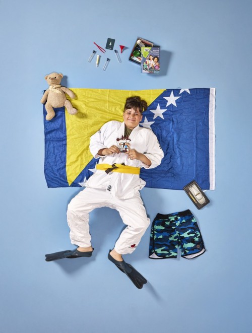 Jonathan photographed kids that were asked to bring things that are important to them