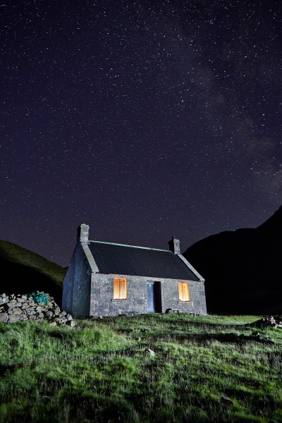 Guirdil bothy, night 810a1124 1 Jonathan Andrew