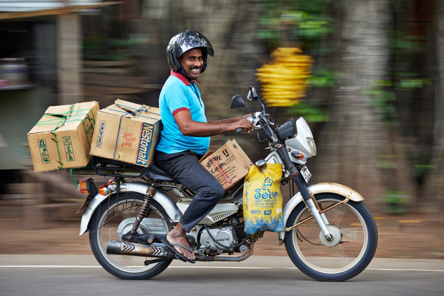 Happy moped rider, colombo main road, sri lanka810a3748 copy Jonathan Andrew