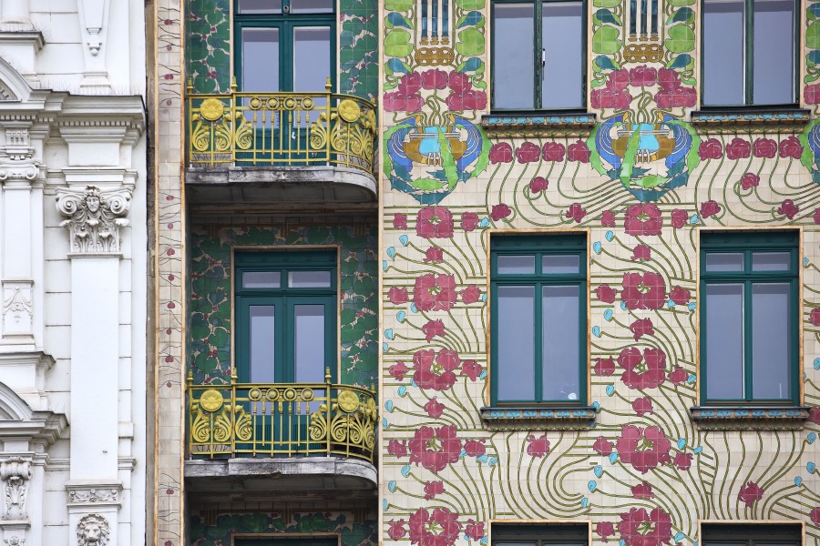 Majolikahaus of otto wagner, linke wienzeile, wenen 2m0a0799 Jonathan Andrew