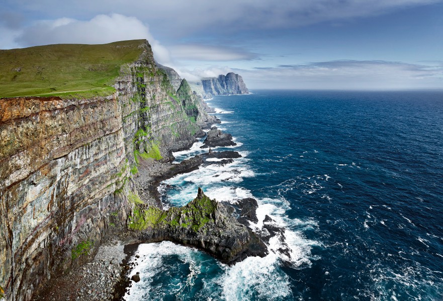 Sea cliffs of west suduroy re-work Jonathan Andrew