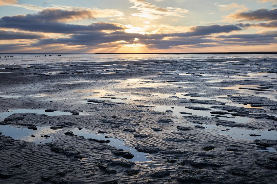 Zonsopkomst boven het wad bij paesens-moddergat v3 Jonathan Andrew