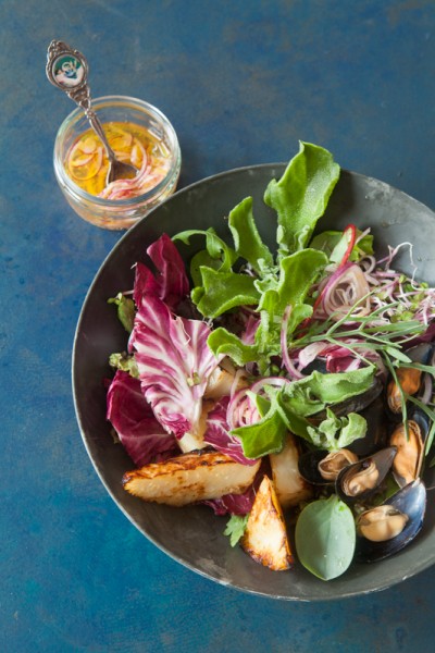 Libelle zilte groenten salade met ijskruid Ingmar Niezen - Foodstyling