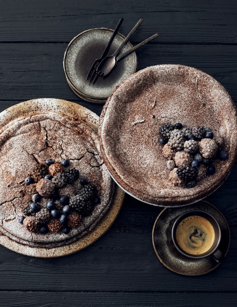 Chocolade amandeltaart 0030 Claartje Lindhout - foodstyling